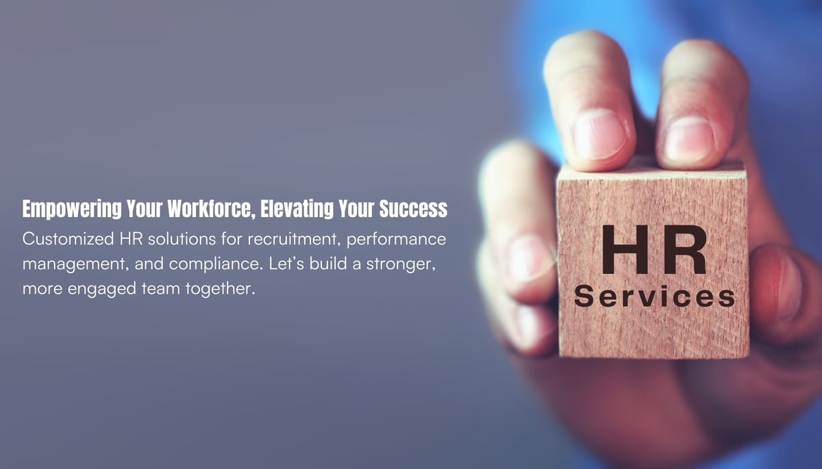 Team of professionals in a modern office discussing HR solutions like recruitment, performance management, and compliance support, representing customized HR services.