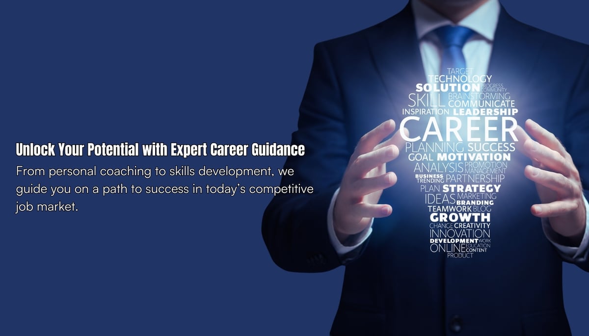 Mentor guiding young professional with career development tools, illustrating expert career guidance and personal coaching for career success.